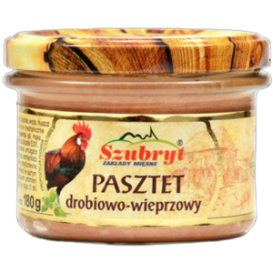 Szubryt Pasztet drobiowo-wieprzowy 180 g